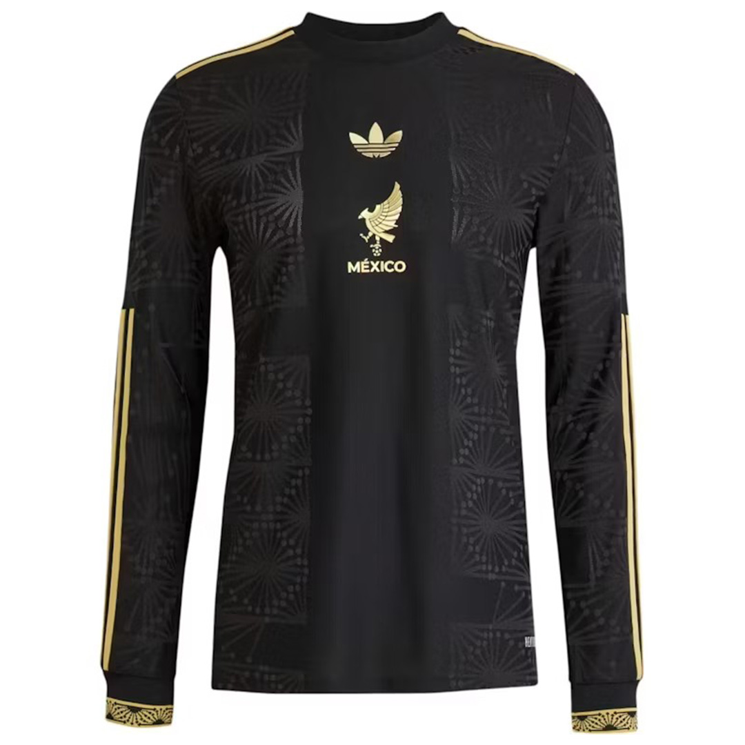 Mexico Third Long Sleeve Match Jersey Gold Cup Player Version 2025 — Mexico Third Away 2025