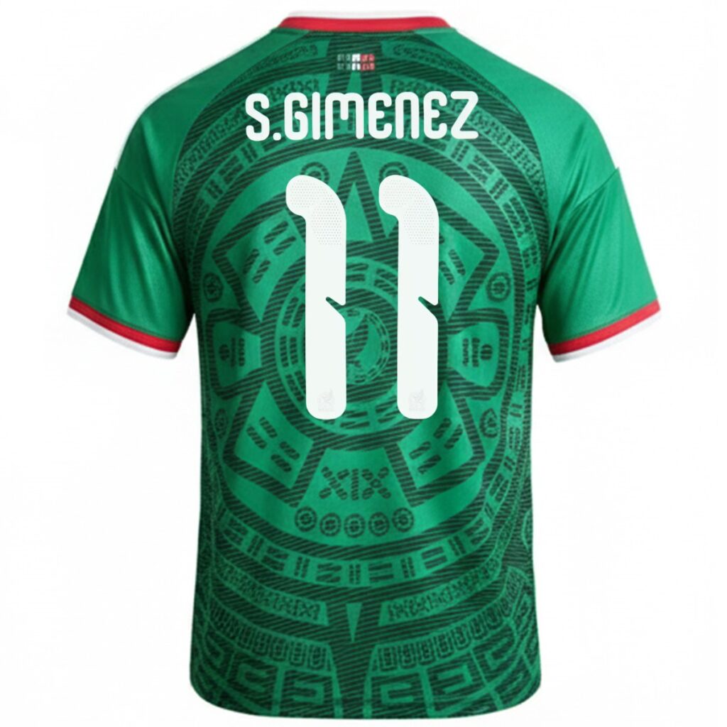 S.Giménez #11 Mexico Home Jersey World Cup 2026 - Cancha Kits