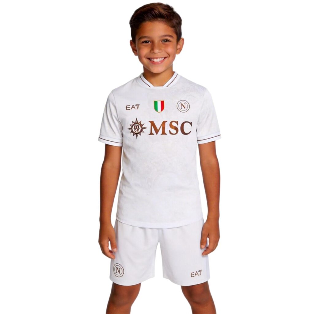 Kids Napoli Away Jersey Kit 2025/26 - Cancha Kits