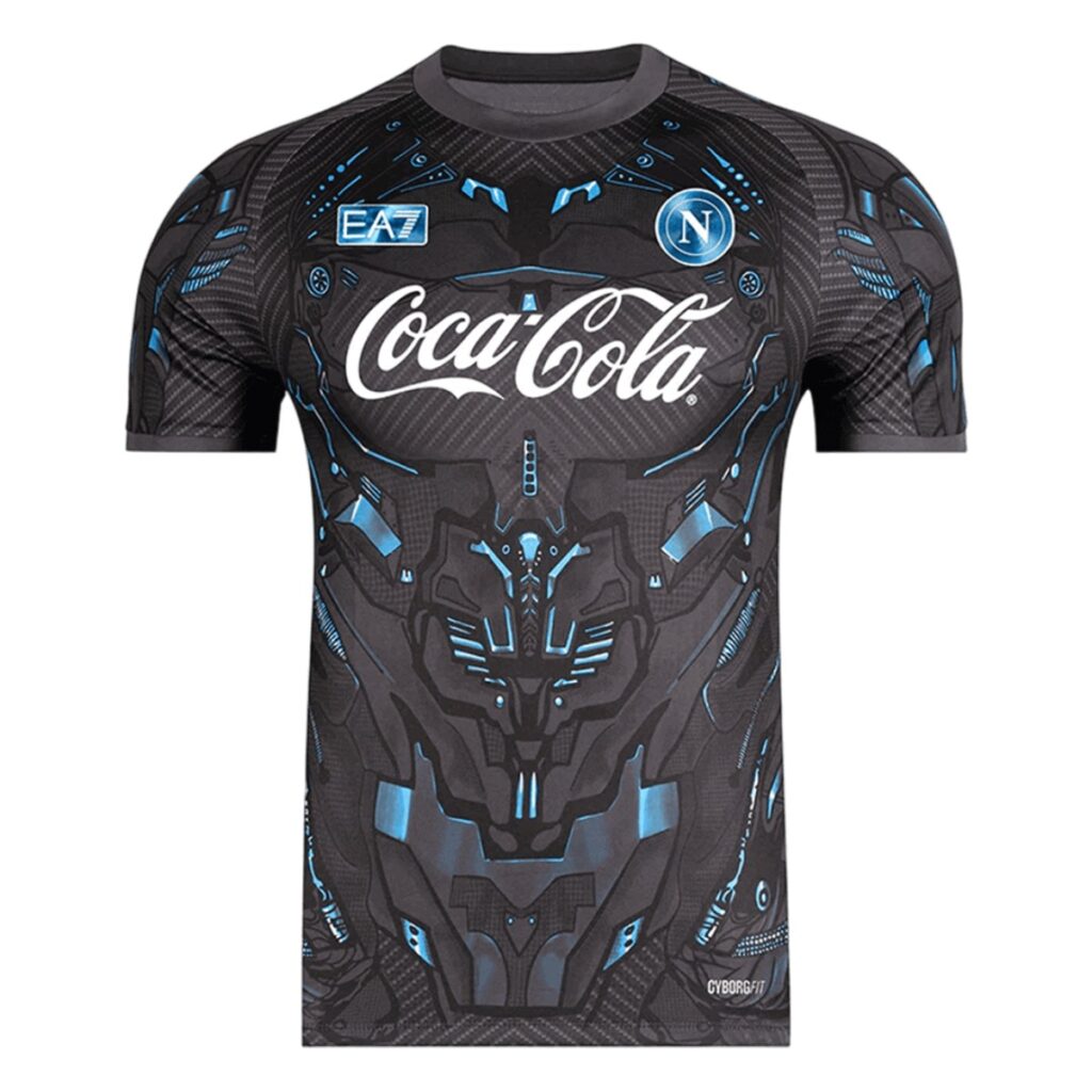 Napoli Pre-Match Jersey – Black 2025/26 - Cancha Kits