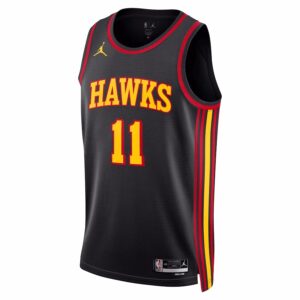 Unisex Atlanta Hawks Trae Young #11 Black Swingman Jersey - Statement Edition - Cancha Kits