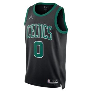 Unisex Boston Celtics Jayson Tatum #0 Black Swingman Jersey - Statement Edition - Cancha Kits