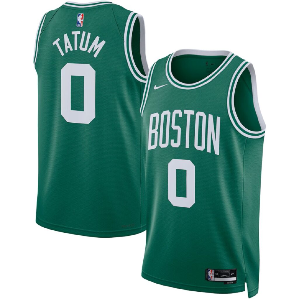 Unisex Boston Celtics Jayson Tatum #0 Green Swingman Jersey – Icon Edition - Cancha Kits