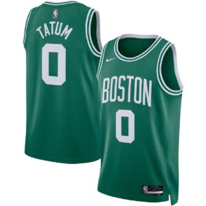 Unisex Boston Celtics Jayson Tatum #0 Green Swingman Jersey - Icon Edition - Cancha Kits