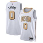 Unisex Boston Celtics Jayson Tatum #0 White Swingman Jersey 2025/26 – City Edition