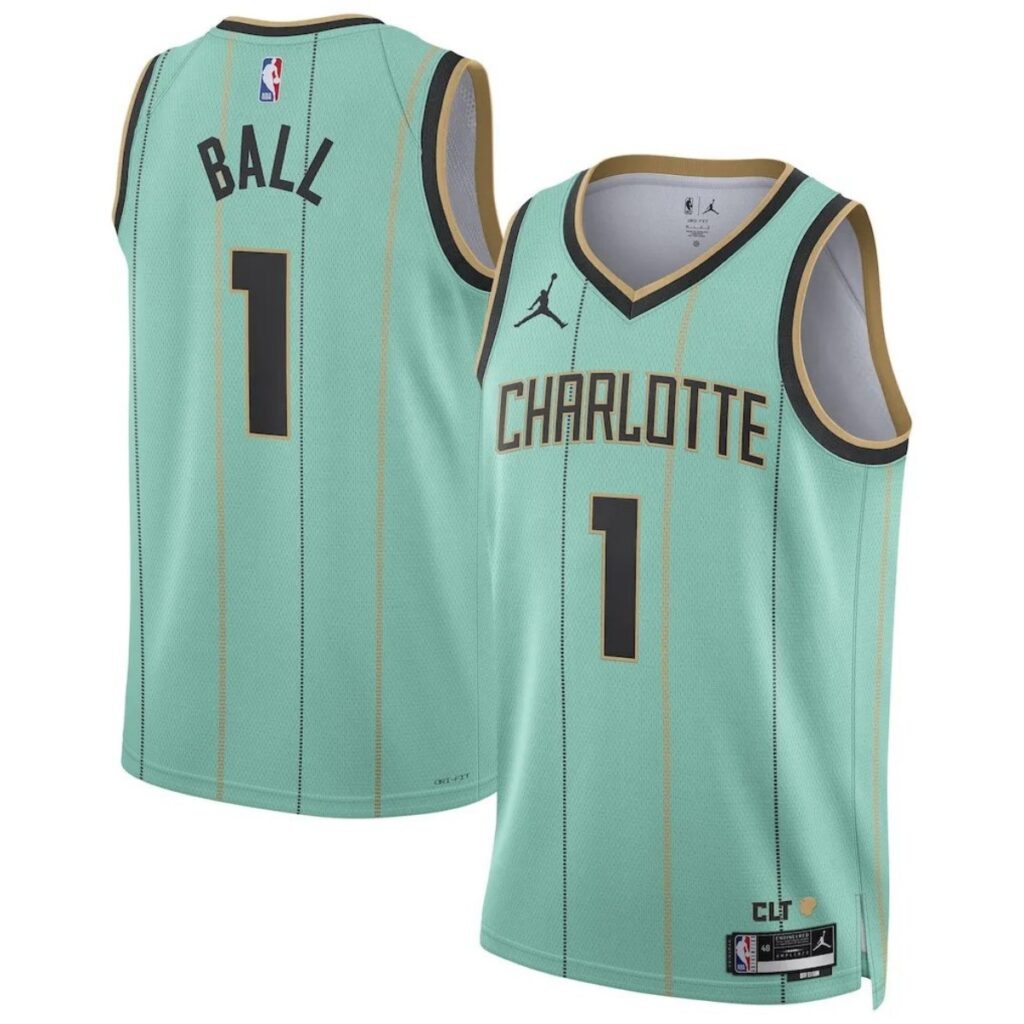 Unisex Charlotte Hornets LaMelo Ball #1 Mint Swingman Jersey – City Edition - Cancha Kits