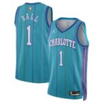 Unisex Charlotte Hornets LaMelo Ball #1 Teal Swingman Jersey – Classic Edition