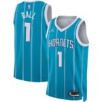 Unisex Charlotte Hornets LaMelo Ball #1 Teal Swingman Jersey – Icon Edition