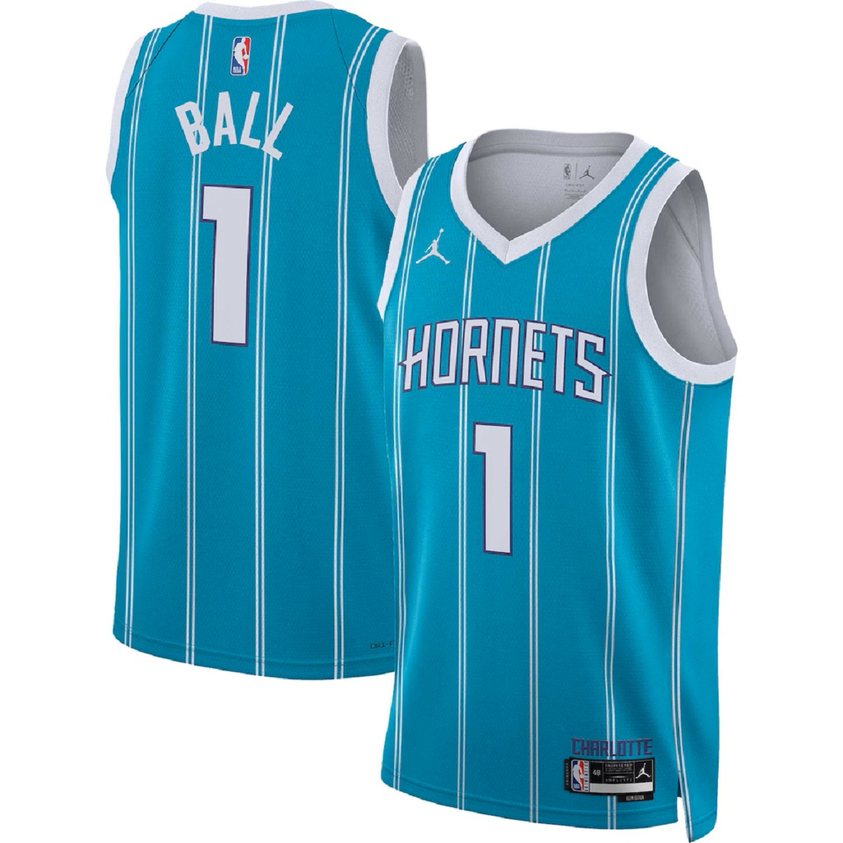 Unisex Charlotte Hornets LaMelo Ball #1 Teal Swingman Jersey - Icon Edition — NBA Special Edition