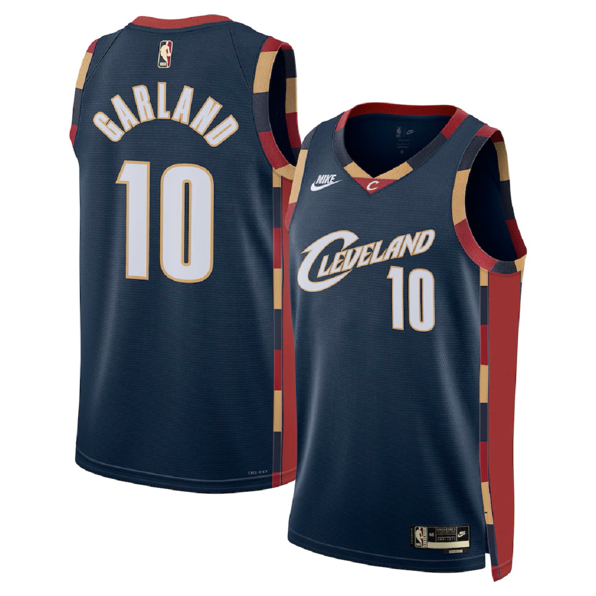 Unisex Cleveland Cavaliers Darius Garland #10 Navy Swingman Jersey - Classic Edition — NBA Retro