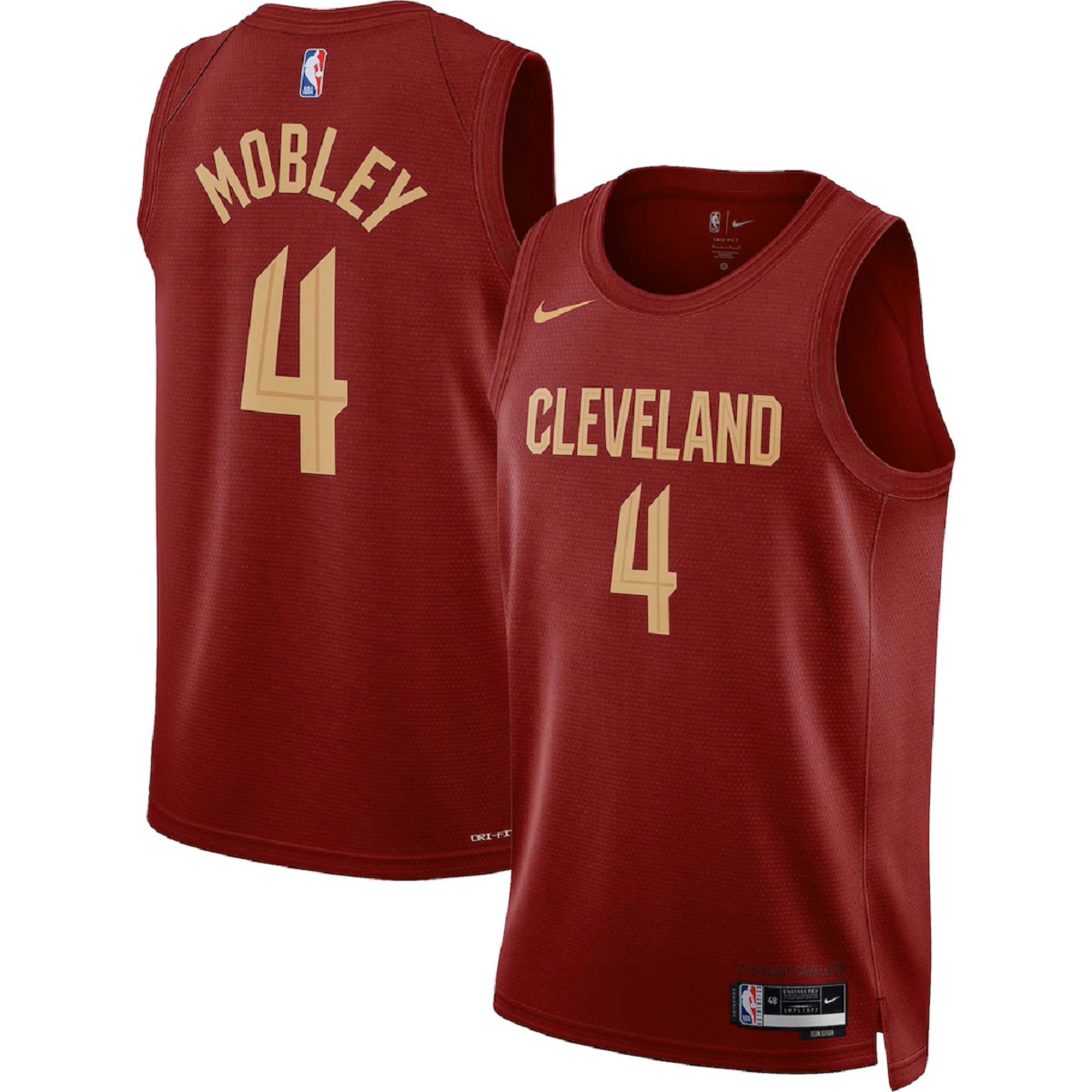 Unisex Cleveland Cavaliers Evan Mobley #4 Wine Swingman Jersey - Icon Edition — NBA Special Edition