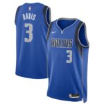 Unisex Dallas Mavericks Anthony Davis #3 Blue Swingman Jersey – Icon Edition