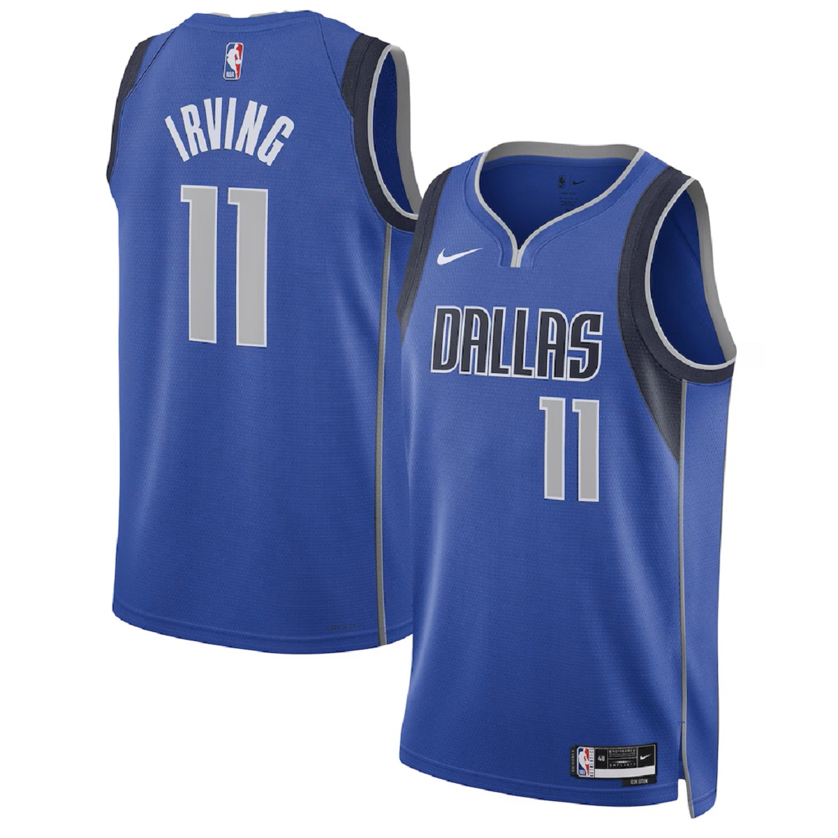 Unisex Dallas Mavericks Kyrie Irving #11 Blue Swingman Jersey - Icon Edition — NBA Special Edition