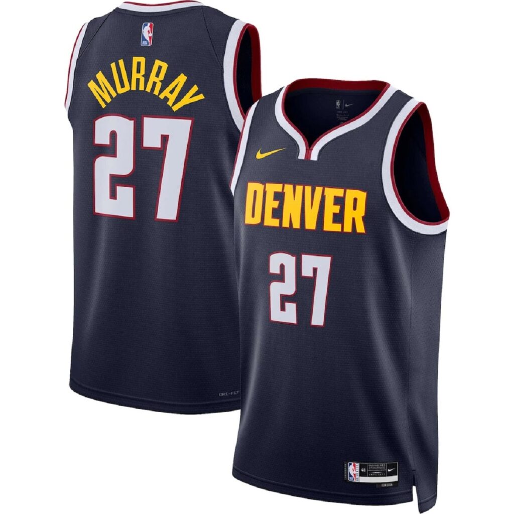 Unisex Denver Nuggets Jamal Murray #27 Navy Swingman Jersey – Icon Edition - Cancha Kits