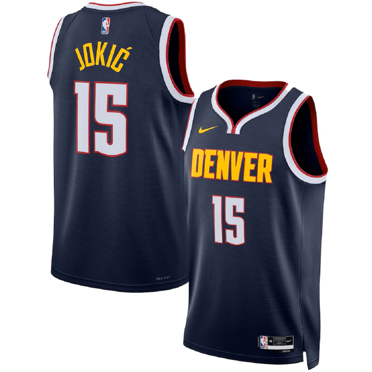 Unisex Denver Nuggets Nikola Jokić #15 Navy Swingman Jersey - Icon Edition — NBA Special Edition