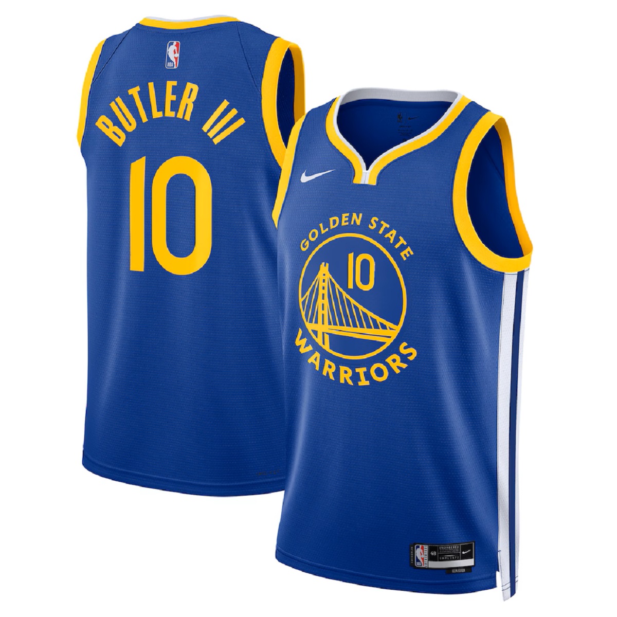 Unisex Golden State Warriors Jimmy Butler #10 Blue Swingman Jersey - Icon Edition — NBA Special Edition