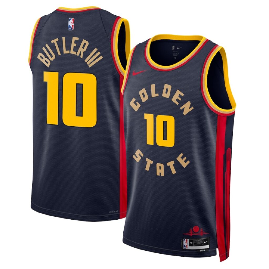 Unisex Golden State Warriors Jimmy Butler #10 Navy Swingman Jersey – City Edition - Cancha Kits
