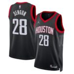 Unisex Houston Rockets Alperen Şengün #28 Black Swingman Jersey – Statement Edition