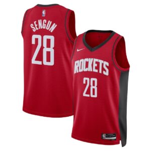 Unisex Houston Rockets Alperen Şengün #28 Red Swingman Jersey - Icon Edition - Cancha Kits