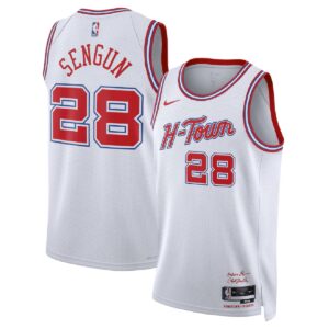 Unisex Houston Rockets Alperen Şengün #28 White Swingman Jersey 2025/26 - City Edition - Cancha Kits
