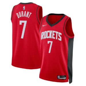 Unisex Houston Rockets Kevin Durant #7 Red Swingman Jersey - Icon Edition - Cancha Kits