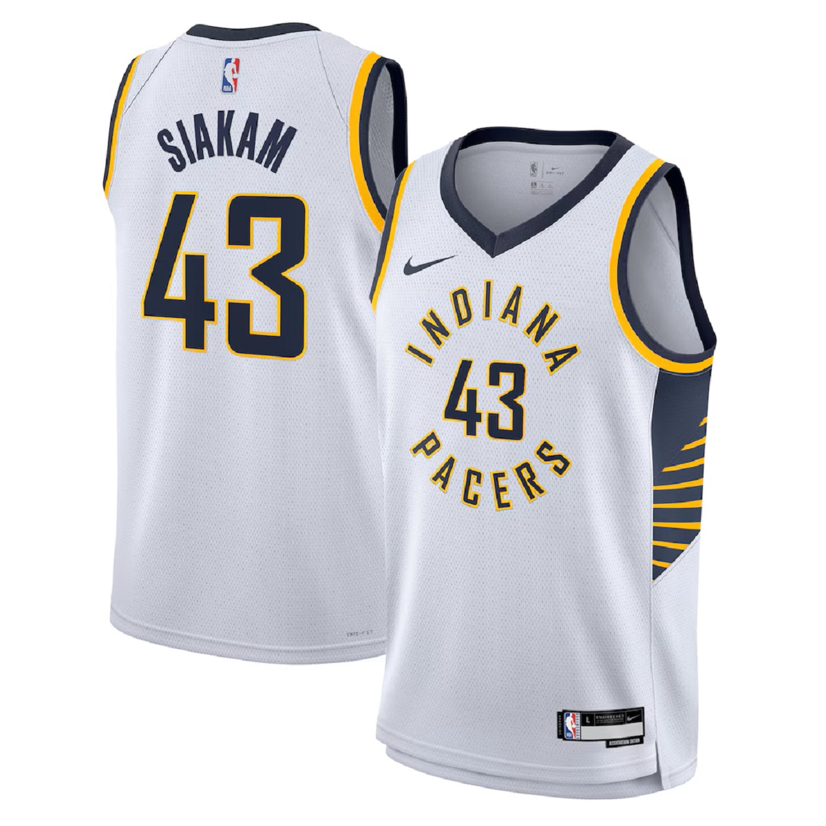 Unisex Indiana Pacers Pascal Siakam #43 White Swingman Jersey - Association Edition — NBA Other