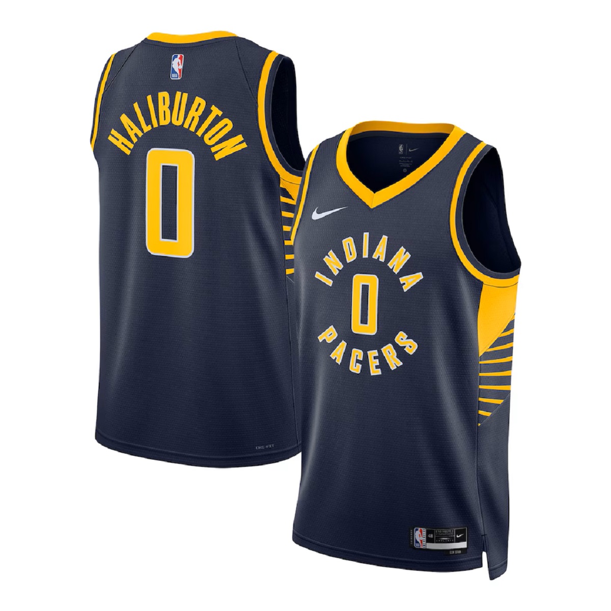 Unisex Indiana Pacers Tyrese Haliburton #0 Navy Swingman Jersey - Icon Edition — NBA Special Edition