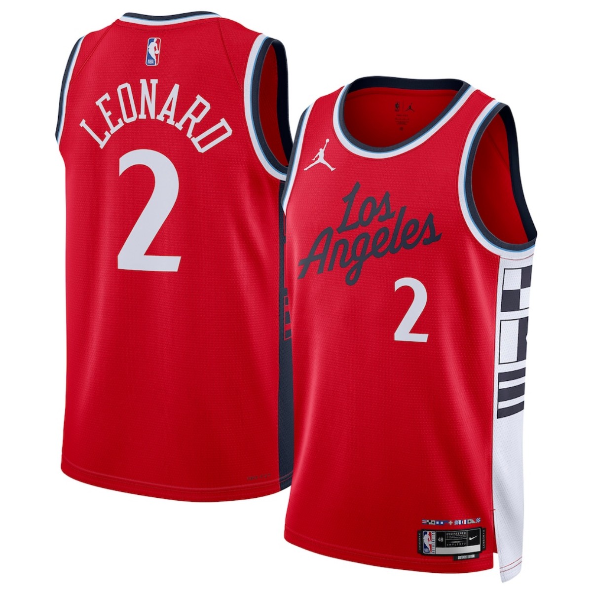 Unisex LA Clippers Kawhi Leonard #2 Jordan Brand Red Swingman Jersey - Statement Edition — NBA Other 2024/25