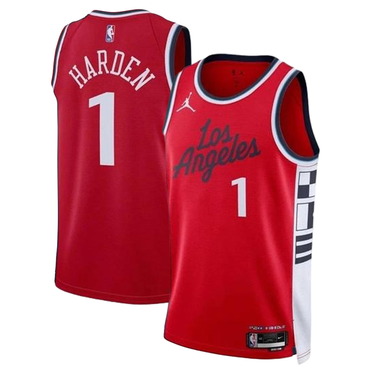 Unisex Los Angeles Clippers James Harden #1 Red Swingman Jersey - Statement Edition — NBA Other 2024/25