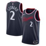 Unisex Los Angeles Clippers Kawhi Leonard #2 Navy Swingman Jersey – Icon Edition
