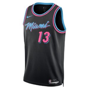Unisex Miami Heat Bam Adebayo #13 Black Swingman Jersey 2025/26 - City Edition - Cancha Kits