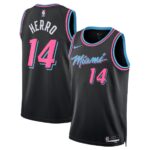 Unisex Miami Heat Tyler Herro #14 Black Swingman Jersey 2025/26 – City Edition