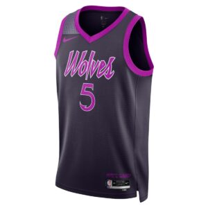 Unisex Minnesota Timberwolves Anthony Edwards #5 Navy Swingman Jersey - Icon Edition - Cancha Kits