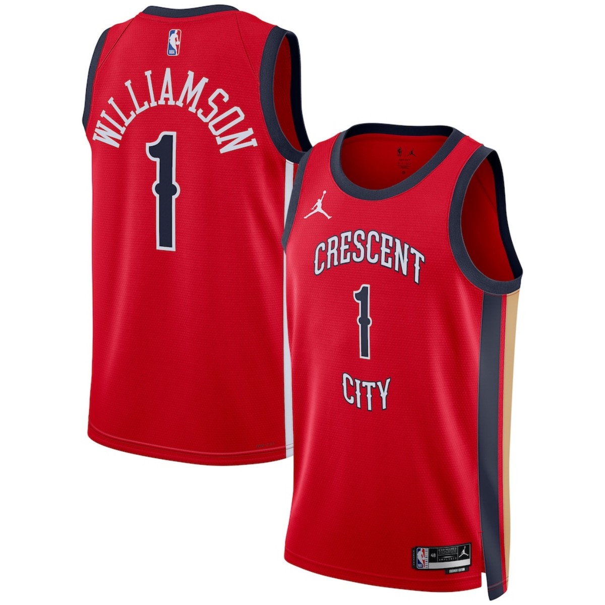 Unisex New Orleans Pelicans Zion Williamson #1 Red Swingman Jersey - Statement Edition — NBA Other