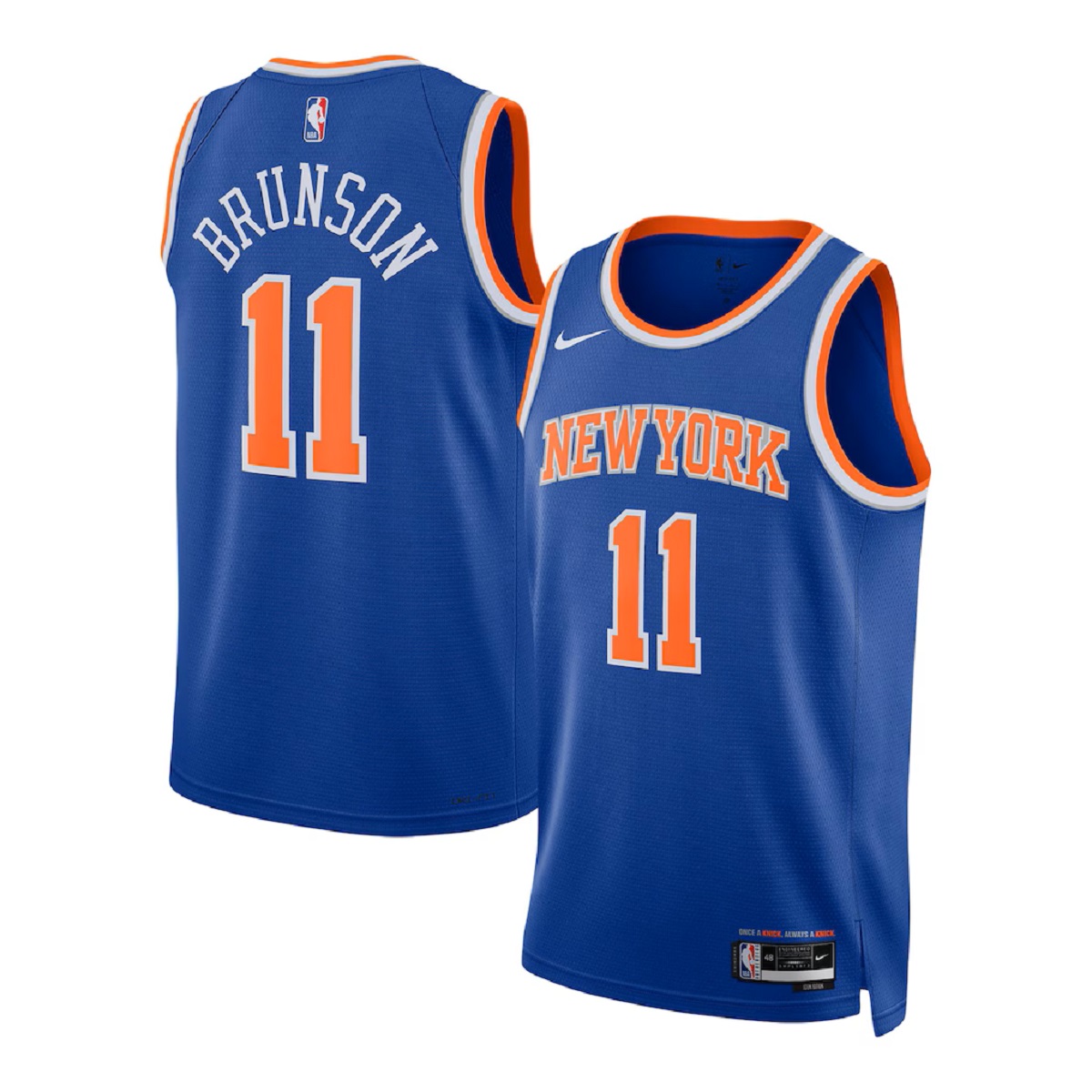 Unisex New York Knicks Jalen Brunson #11 Blue Swingman Jersey - Icon Edition — NBA Special Edition