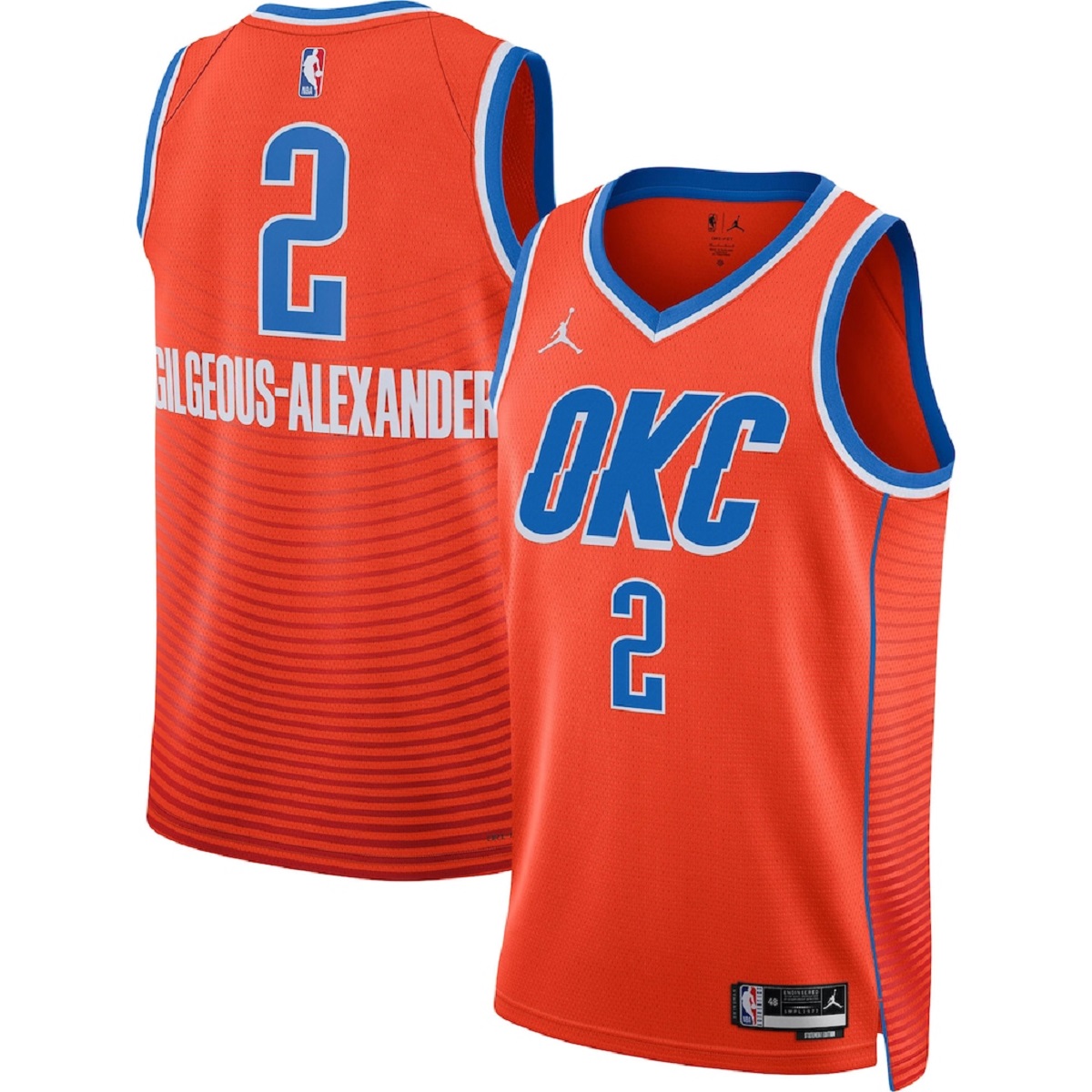 Unisex Oklahoma City Thunder Shai Gilgeous-Alexander #2 Red Swingman Jersey - Statement Edition — NBA Other