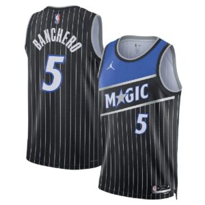Unisex  Orlando Magic Paolo Banchero #5 Black Swingman Jersey - Statement Edition - Cancha Kits
