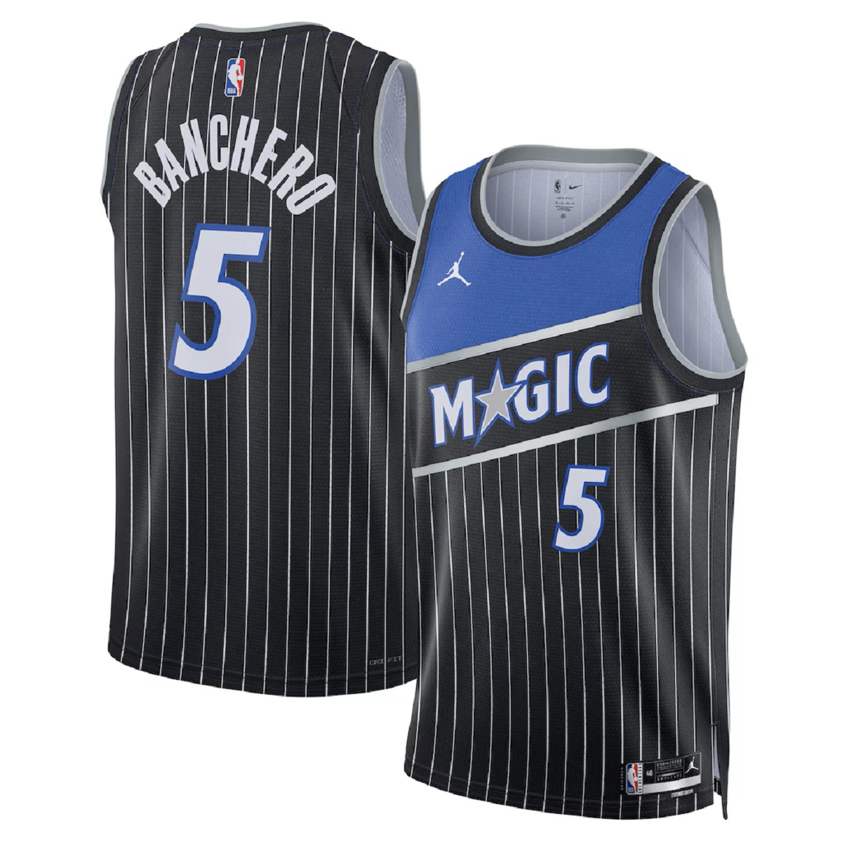 Unisex  Orlando Magic Paolo Banchero #5 Black Swingman Jersey - Statement Edition — NBA Other