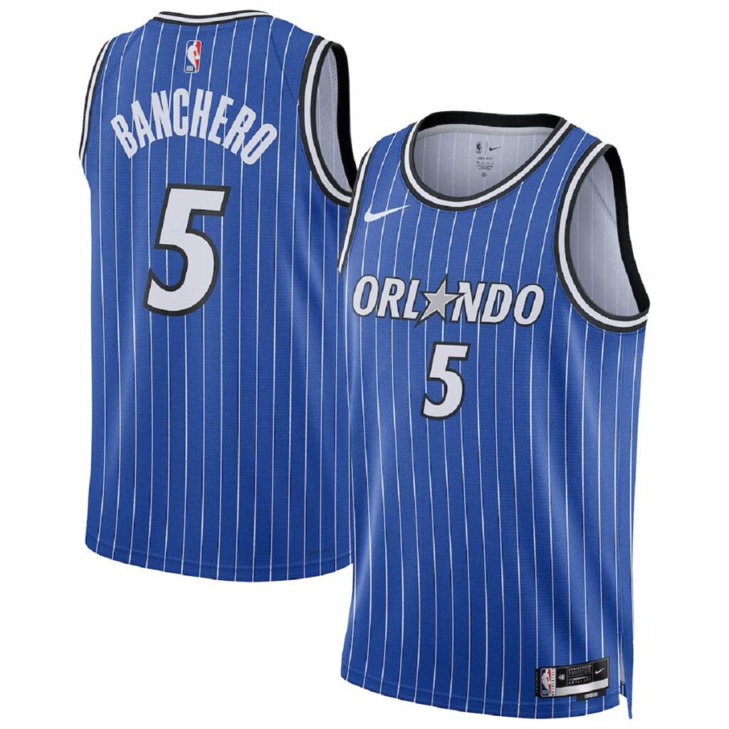 Unisex  Orlando Magic Paolo Banchero #5 Blue Swingman Jersey – Icon Edition - Cancha Kits
