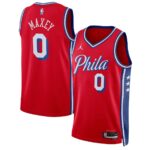 Unisex  Philadelphia 76ers Tyrese Maxey #0 Red Swingman Jersey – Statement Edition