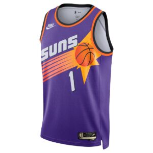 Unisex Phoenix Suns Devin Booker #1 Purple Swingman Jersey - Classic Edition - Cancha Kits