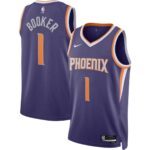Unisex Phoenix Suns Devin Booker #1 Purple Swingman Jersey – Icon Edition