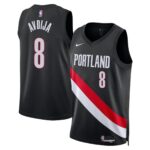 Unisex Portland Trail Blazers Deni Avdija #8 Black Swingman Jersey – Icon Edition