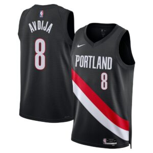 Unisex Portland Trail Blazers Deni Avdija #8 Black Swingman Jersey - Icon Edition - Cancha Kits