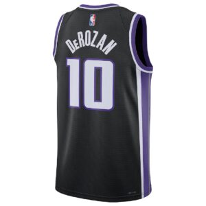 Unisex Sacramento Kings DeMar DeRozan #10 Black Swingman Jersey - Icon Edition - Cancha Kits