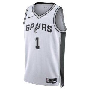 Unisex San Antonio Spurs Victor Wembanyama #1 White Swingman Jersey - Association Edition - Cancha Kits