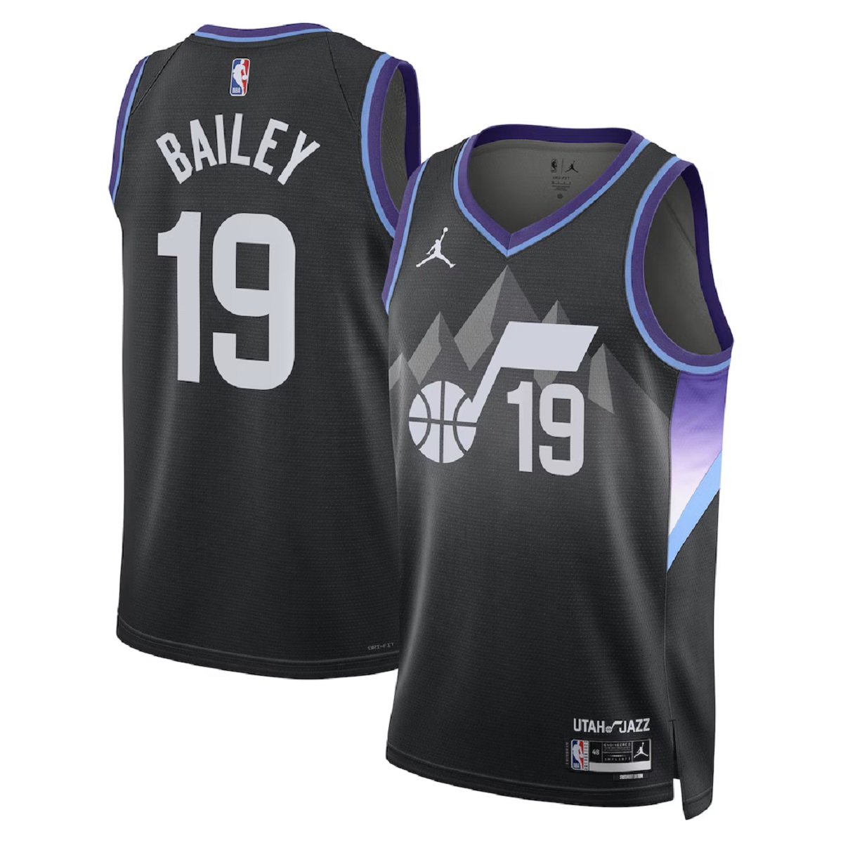 Unisex Utah Jazz Ace Bailey #19 Black Swingman Jersey - Statement Edition — NBA Other 2024/25
