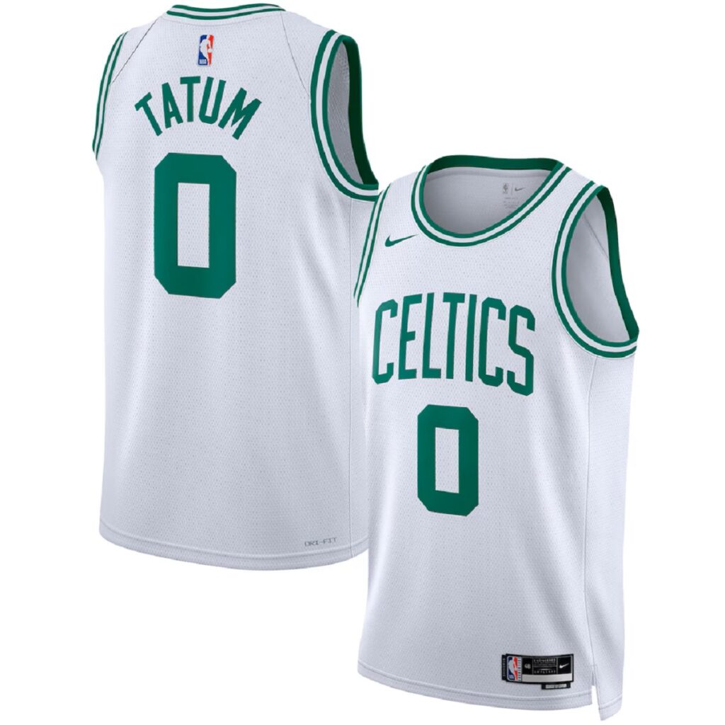 Youth Boston Celtics Jayson Tatum #0 White Swingman Jersey – Association Edition - Cancha Kits
