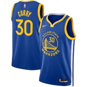 Youth Golden State Warriors Stephen Curry #30 Royal Swingman Jersey - Icon Edition - Cancha Kits