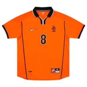 BERGKAMP #8 Retro Netherlands Home Jersey World Cup 1998 - Cancha Kits
